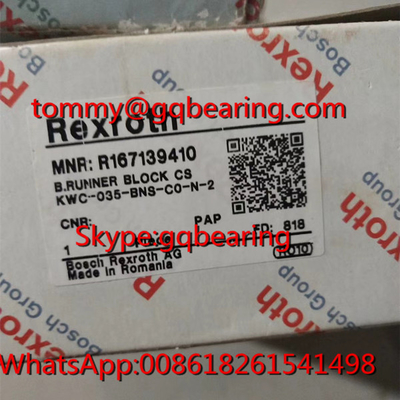 Materiaal van koolstofstaal Rexroth R167139410 Wide Runner Block Bosch R167139410 Lineair Lager