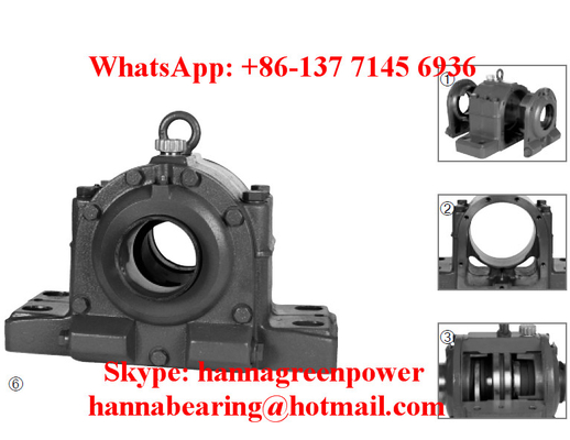 HFOE 218 BL Plummerblok met olievoerring voor PA-ventilator 90x410x250mm